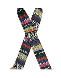 Colonial Leather Ukulele Rag Strap Rasta