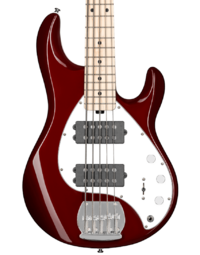 Sterling by Music Man StingRay Ray5 HH 5-String Electric Bass Candy Apple Red