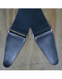 Colonial Leather 3.5" Cotton Webbing Slide Adjustable Strap Black