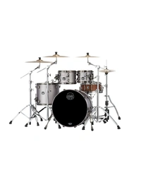 Mapex SE529XEMBPG Saturn Evolution Maple/Walnut 4-Piece Classic Shell Pack Gun Metal Grey