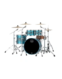 Mapex SE529XEMPT Saturn Evolution Maple/Walnut 4-Piece Classic Shell Pack Exotic Azure Burst