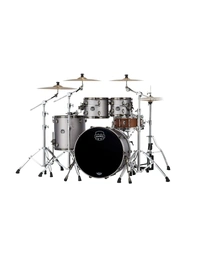 Mapex SE529XMBPG Saturn Evolution Maple/Walnut 4-Piece Rock Shell Pack Gun Metal Grey