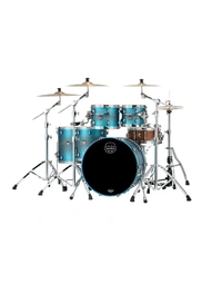 Mapex SE628XMPT Saturn Evolution Maple/Walnut 5-Piece Workhorse Shell Pack Exotic Azure Burst