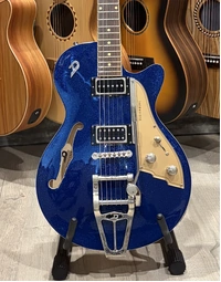 Used Duesenberg Starplayer TV Semi-Hollow Electric Guitar Blue Sparkle (Includes Hard Case)