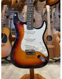 Used Fender Custom Shop Select Slab Stratocaster Flame top 3-Colour Sunburst NOS