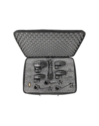 Shure SHR-PGADRUMKIT5 Drum Mic Set of Dynamic Cardioid Instrument Mics (Set of 5 Mics + 3 Mounts)