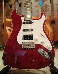 Used Fender 2007 - 2010 Aerodyne Special AST-DMC Stratocaster HSS w/ Dimarzios Flame Red (Includes Gig Bag)
