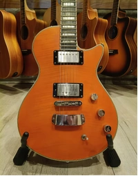 Used Hagstrom Ultra Max Electric Guitar Milky Mandarin Satin (Includes Hard Case)