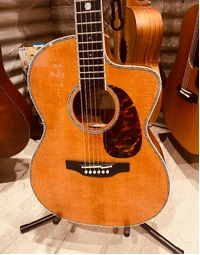 Used Takamine LTD2022 60th Anniversary Acoustic Guitar Burnt Sienna (Includes Hard Case)