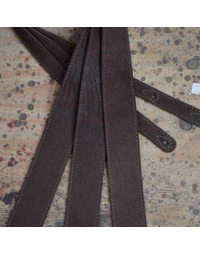 Colonial Leather 2.5" Soft Suede Strap Relic Dark Brown