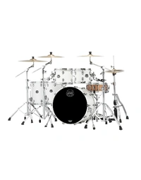 Mapex SR628XRM Saturn Maple/Walnut 5-Piece Studioease Shell Pack Satin White