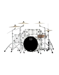 Mapex SR628XURM Saturn Maple/Walnut 5-Piece Studioease Fast Shell Pack Satin White