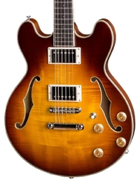 Eastman T184MX-GB 14" Thinline Hollowbody Solid Maple/Mahogany Goldburst