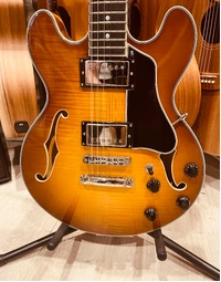 *Scratch & Dent* Eastman T484-GB 14" Deluxe Thinline Hollowbody Goldburst