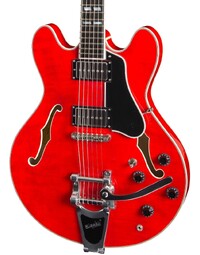 Eastman T486B-RD 16" Deluxe Thinline Hollowbody w/ Bigsby Red