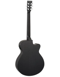Tanglewood TB4-CE-LH Blackbird Left-Handed Super Folk Acoustic Guitar w/ Pickup Smokestack Black Satin
