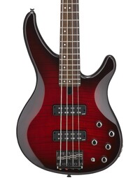 Yamaha TRBX604FM Flamed Maple Top Electric Bass Guitar Dark Red Burst