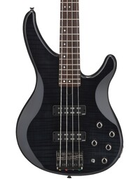 Yamaha TRBX604FM Flamed Maple Top Electric Bass Guitar Translucent Black