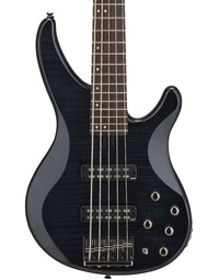 Yamaha TRBX605FM Flamed Maple Top 5-String Electric Bass  Guitar Translucent Black