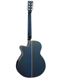 Tanglewood TWPRO4-CE-BLA Winterleaf Pro Blonde Solid Top Super Folk w/ Pickup Bondi Blue Gloss