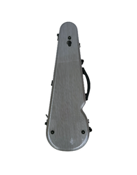 VIVO Shaped Case Brushed Silver - for 3/4 Violin / 13" Viola