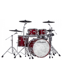Roland VAD706GCSDW V-Drums Acoustic Design Drum Kit Gloss Cherry w/ DW 3000 Series Hardware