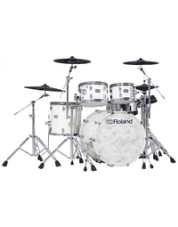 Roland VAD706PWSDW V-Drums Acoustic Design Drum Kit Polar White w/ DW 3000 Series Hardware