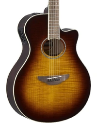 Yamaha APX600FM Flamed Maple Auditorium Acoustic Guitar w/ Pickup Tobacco Brown Sunburst