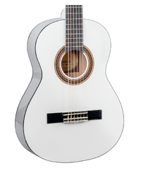 Valencia VC103 100 Series 3/4 Size Classical Nylon String Guitar White