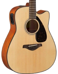 Yamaha FGX800C Solid Top Dreadnought Acoustic Guitar w/ Pickup Natural