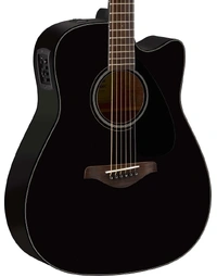 Yamaha FGX800C Solid Top Dreadnought Acoustic Guitar w/ Pickup Black