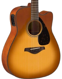 Yamaha FGX800C Solid Top Dreadnought Acoustic Guitar w/ Pickup Sand Burst