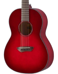 Yamaha CSF1M CRB Solid Top Modern Parlour Acoustic Guitar w/ Pickup Crimson Red Burst