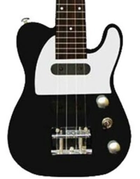 Vorson TL Style Solid Body Electric Tenor Ukulele Black w/ Pickup