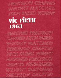 Vic Firth Limited Edition 1963 Red Graphic T-Shirt Extra Large