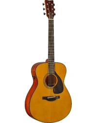 Yamaha MIJ FSX5 VN Red Label Solid Spruce / Mahogany Concert Acoustic Guitar w/ Pickup Gloss Natural