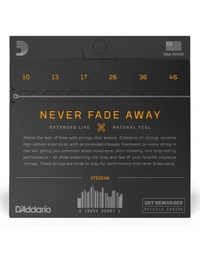 D'Addario XT Reg Lite 10-46 Extended Life Electric Guitar Strings