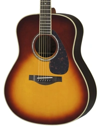 Yamaha LL6 ARE Solid Top Dreadnought Acoustic w/ Pickup Brown Sunburst