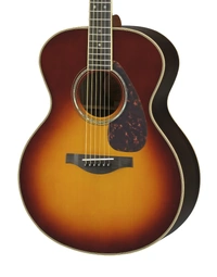 Yamaha LJ16 ARE BS Solid Engelmann / Rosewood Medium Jumbo Acoustic w/ Pickup Brown Sunburst