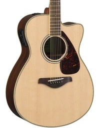 Yamaha FSX830C NT Solid Top Concert Acoustic Guitar w/ Pickup Natural