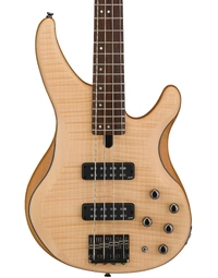 Yamaha TRBX604FM NS Flamed Maple Top Electric Bass Guitar Natural Satin
