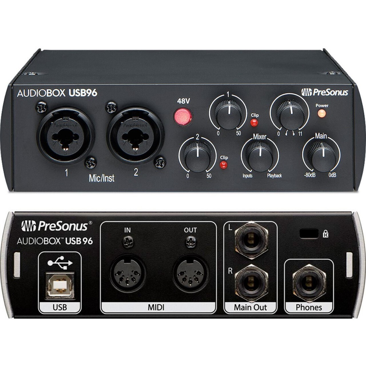 Presonus AUDIOBOX USB 96 Studio Recording Bundle Black | Riffs & Licks Music