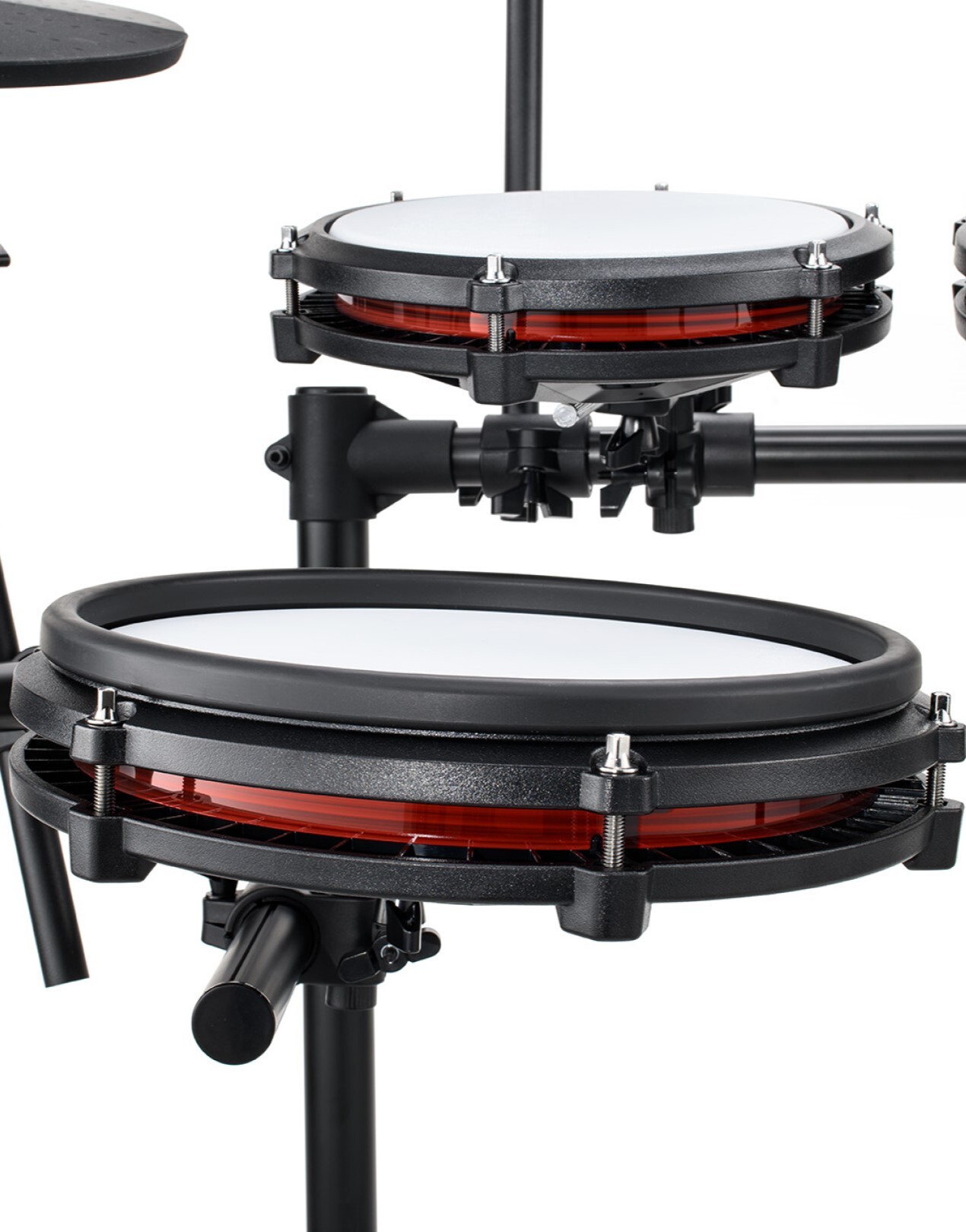 Alesis Nitro Max 8-Piece Electronic Drum Set With Bluetooth and BFD Sounds  Red