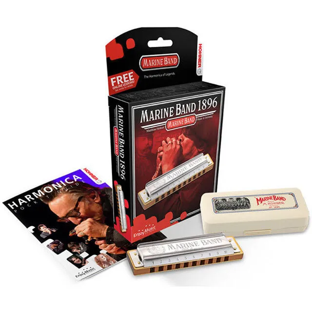 Hohner Marine Band 1896 Classic Harmonica Key of A Natural Minor