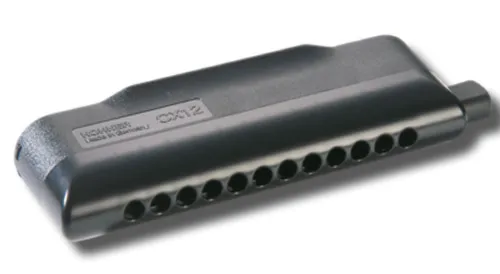 Hohner CX12 Chromatic Harmonica Black Key of A
