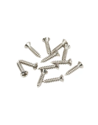 Fender Pickguard / Vintage Bridge Cover Screws Sheet Metal 4 X 1/2" Oval Head (Set of 12)