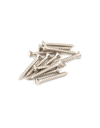 Fender Vintage-Style Bass / Telecaster Bridge / Strap Button Mounting Screws Phillips Head Nickel (Set of 12)