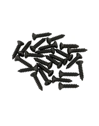 Fender Pickguard / Control Plate Mounting Screws Black (Set of 24)