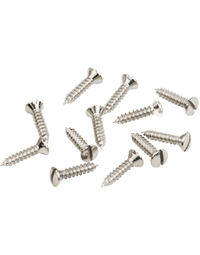 Fender American Vintage '52 Telecaster Pickguard / Control Plate Screws 4 x 1/2" Slotted Nickel (Pack of 12)