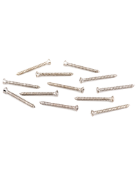 Fender Neck Plate Mounting Screws for American Standard / Deluxe Guitars Sheet Metal 8 X 1-3/4" Chrome (Set of 12)